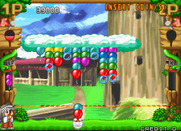 Pop'n Pop for Arcade - Bubbles block balloons, but can be popped...