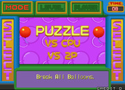 Pop'n Pop for Arcade - Select a game mode.