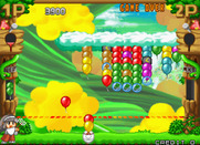 Pop'n Pop for Arcade - Sometimes balloons float by; you can try to use them to your advantage or ignore them.