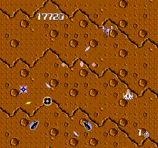 Zanac NES / Famicom Screenshot: It's an all out attack! Be careful...