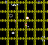 Zanac for NES / Famicom - The circle in the upper left is part of one of my weapons upgrades.