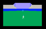 World Series Major League Baseball for Intellivision - View of the outfield.