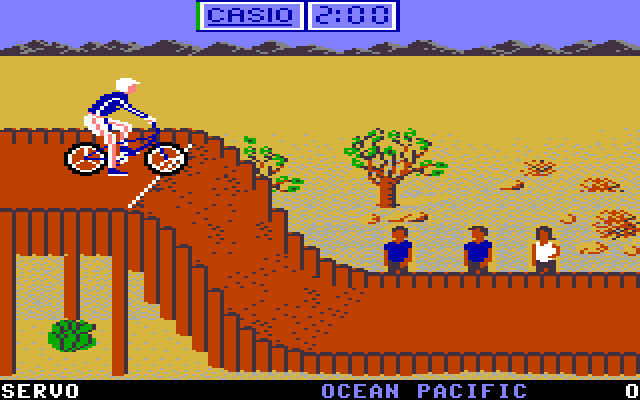 California Games IBM PC/Compatibles Screenshot: BMX starting location.