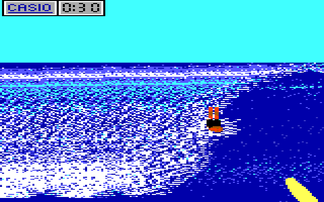 California Games IBM PC/Compatibles Screenshot: Wipeout!