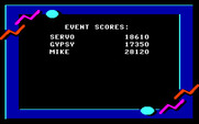 California Games for IBM PC/Compatibles - Event scores.