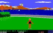 California Games for IBM PC/Compatibles - Hitting the seagull earns bonus points!
