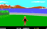 California Games for IBM PC/Compatibles - Start of the footbag event.