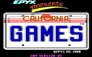 California Games for IBM PC/Compatibles - Title screen.