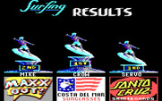 California Games for IBM PC/Compatibles - Surfing results.