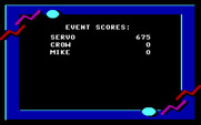 California Games for IBM PC/Compatibles - Here's the event scores...