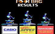 California Games for IBM PC/Compatibles - The footbag event results.