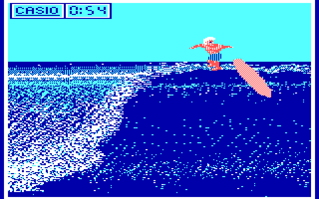California Games IBM PC/Compatibles Screenshot: Wipeout!