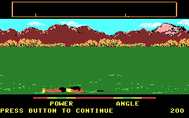 California Games IBM PC/Compatibles Screenshot: A dive for the disc...and missed!
