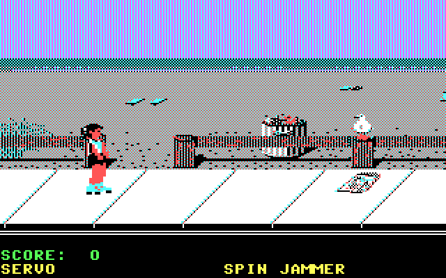 California Games IBM PC/Compatibles Screenshot: Skating start.