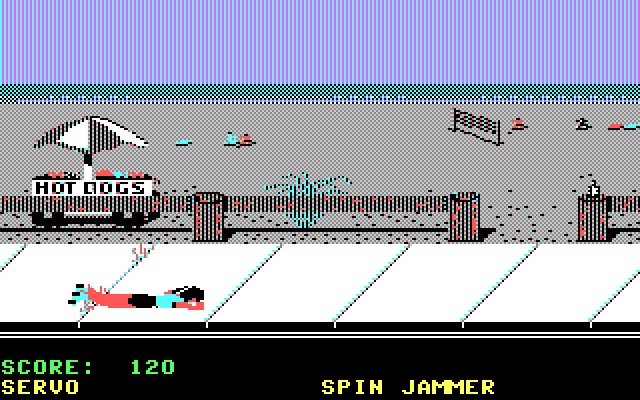 California Games IBM PC/Compatibles Screenshot: Drat, I tripped!