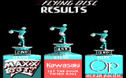 California Games for IBM PC/Compatibles - Flying disc results.