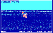 California Games for IBM PC/Compatibles - Start of the surfing event.