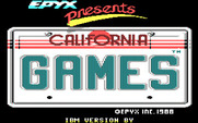 California Games for IBM PC/Compatibles - Title screen.