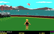 California Games for IBM PC/Compatibles - Points for a full axle...