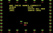 California Games for IBM PC/Compatibles - Are these names correct?