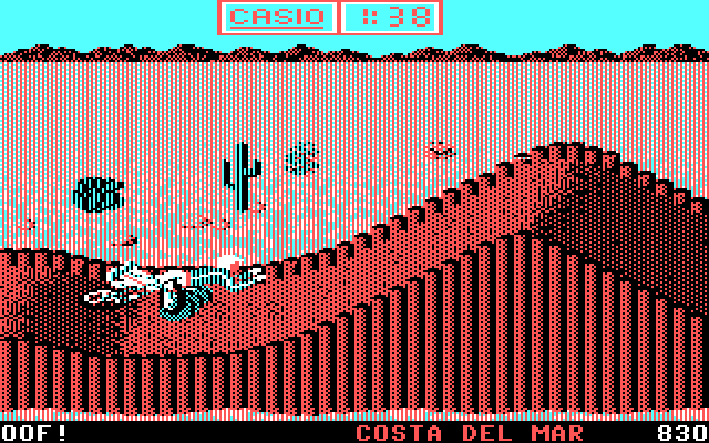 California Games IBM PC/Compatibles Screenshot: Oof! Don't crash into things...