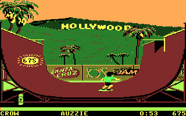 California Games IBM PC/Compatibles Screenshot: Score points for performing tricks.