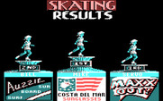 California Games for IBM PC/Compatibles - Skating results.