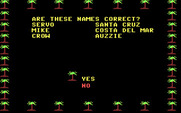 California Games for IBM PC/Compatibles - Are these names correct?