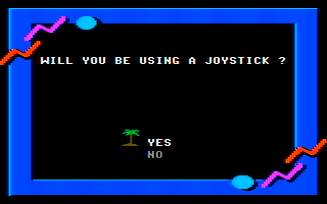 California Games IBM PC/Compatibles Screenshot: Do you have a joystick?