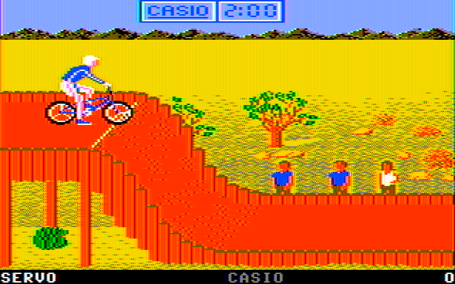 California Games IBM PC/Compatibles Screenshot: BMX start.