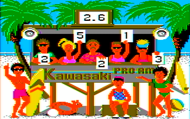 California Games IBM PC/Compatibles Screenshot: Here's my score; not very impressive.