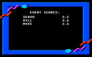 California Games for IBM PC/Compatibles - Here's the event scores...