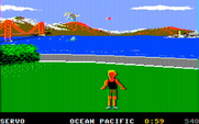 California Games for IBM PC/Compatibles - The footbag event.