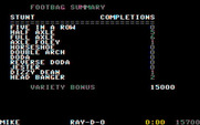 California Games for IBM PC/Compatibles - Here are the scores for my footbag performance...