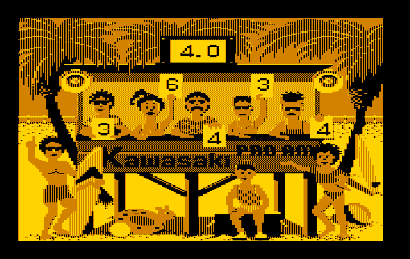 California Games IBM PC/Compatibles Screenshot: Here's my surfing score; not great...