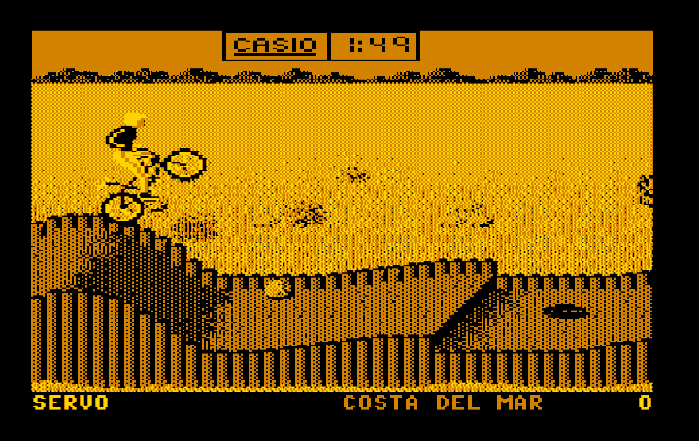 California Games IBM PC/Compatibles Screenshot: Use the hills to perform stunts.