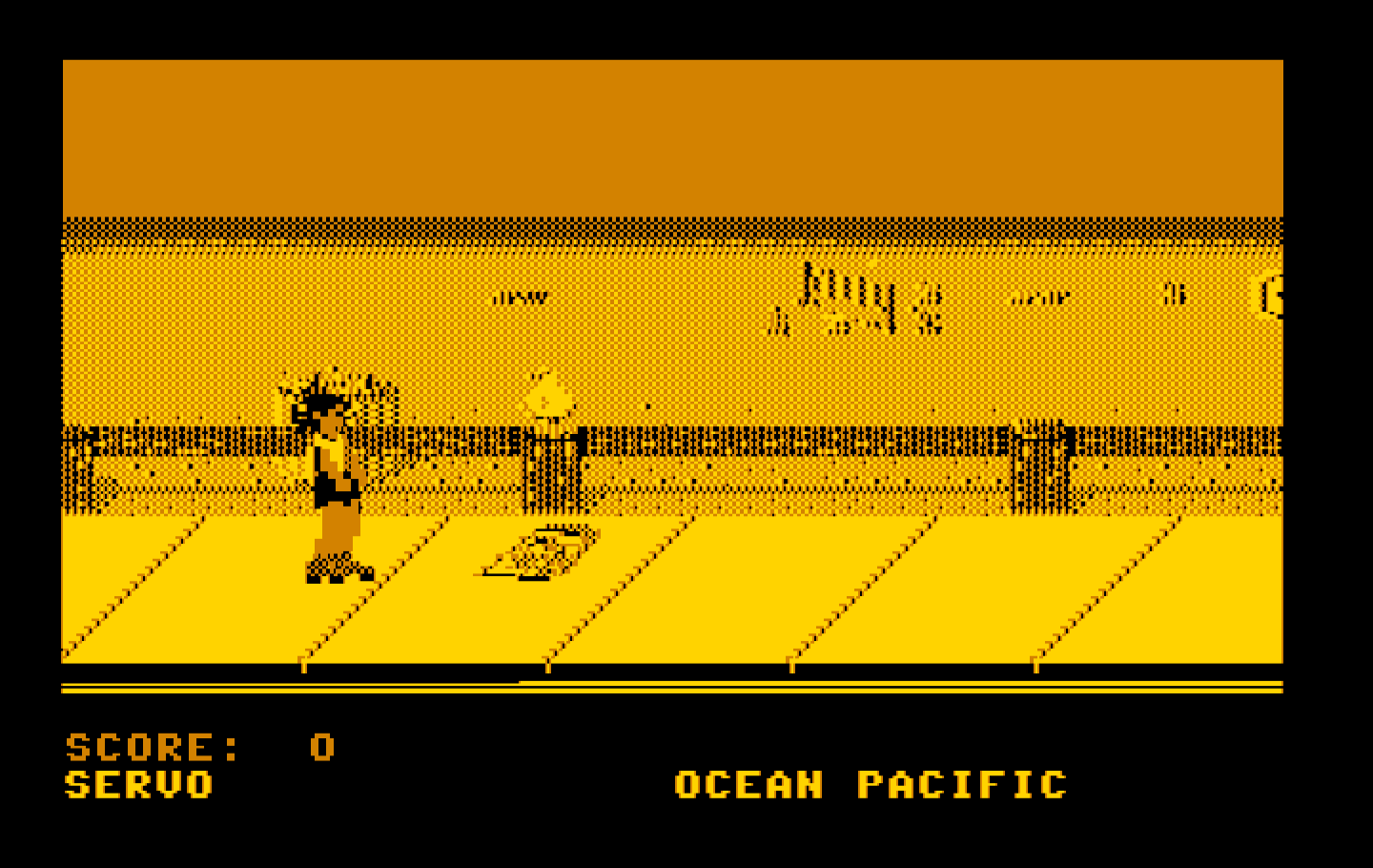 California Games IBM PC/Compatibles Screenshot: Skating start.