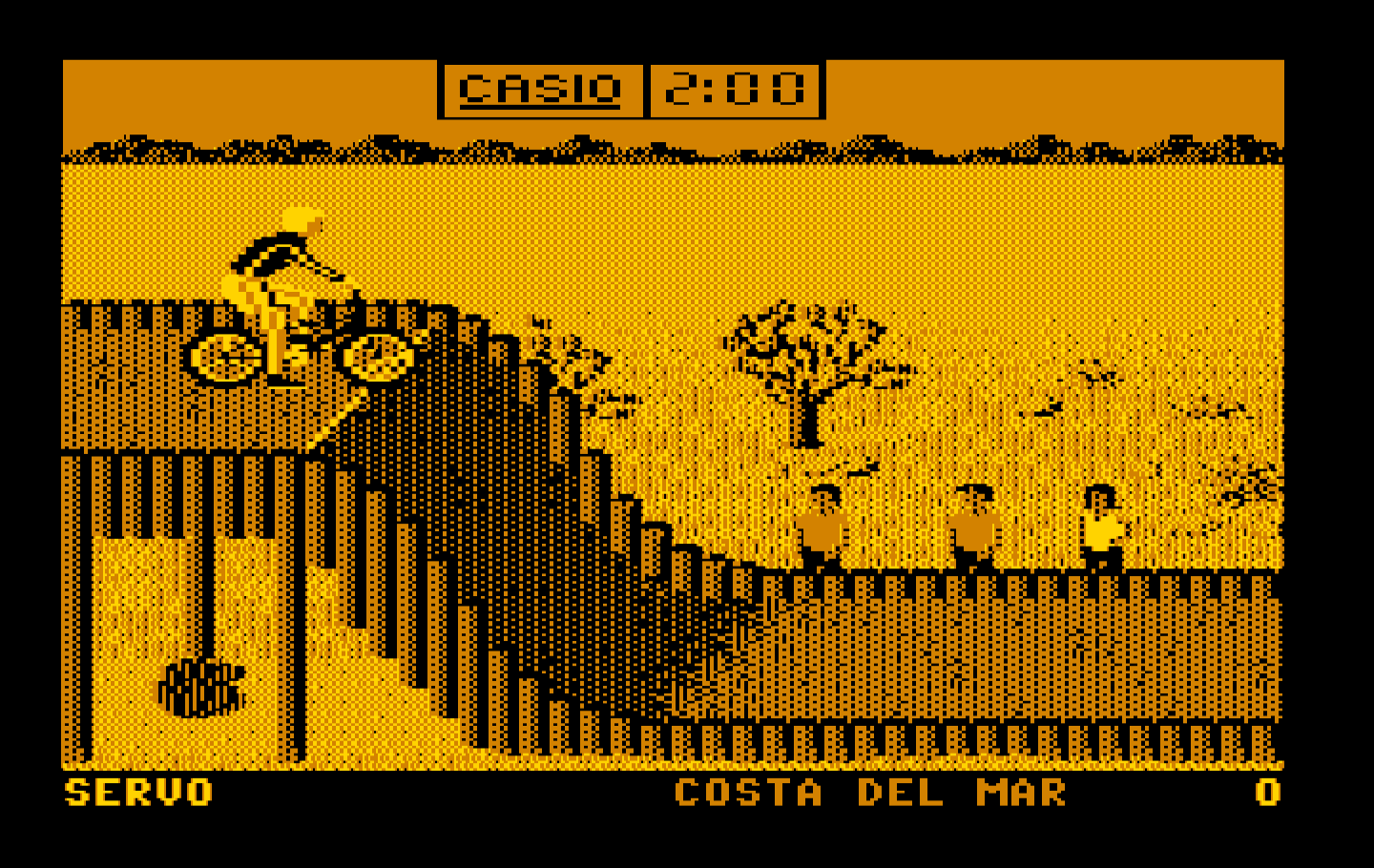 California Games IBM PC/Compatibles Screenshot: BMX start.