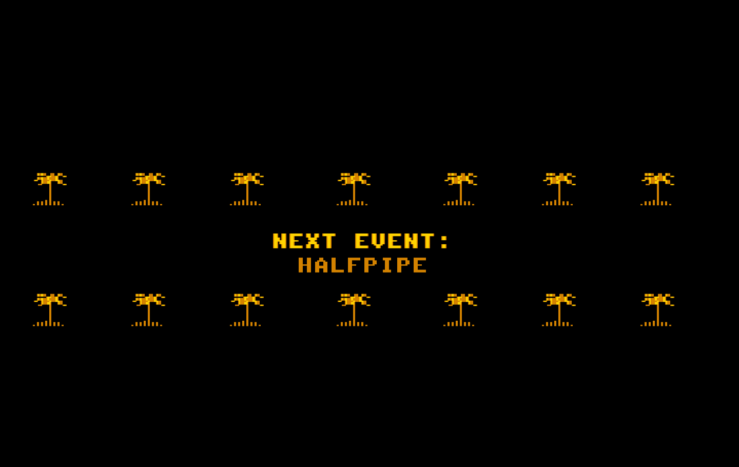 California Games IBM PC/Compatibles Screenshot: Now loading, halfpipe...