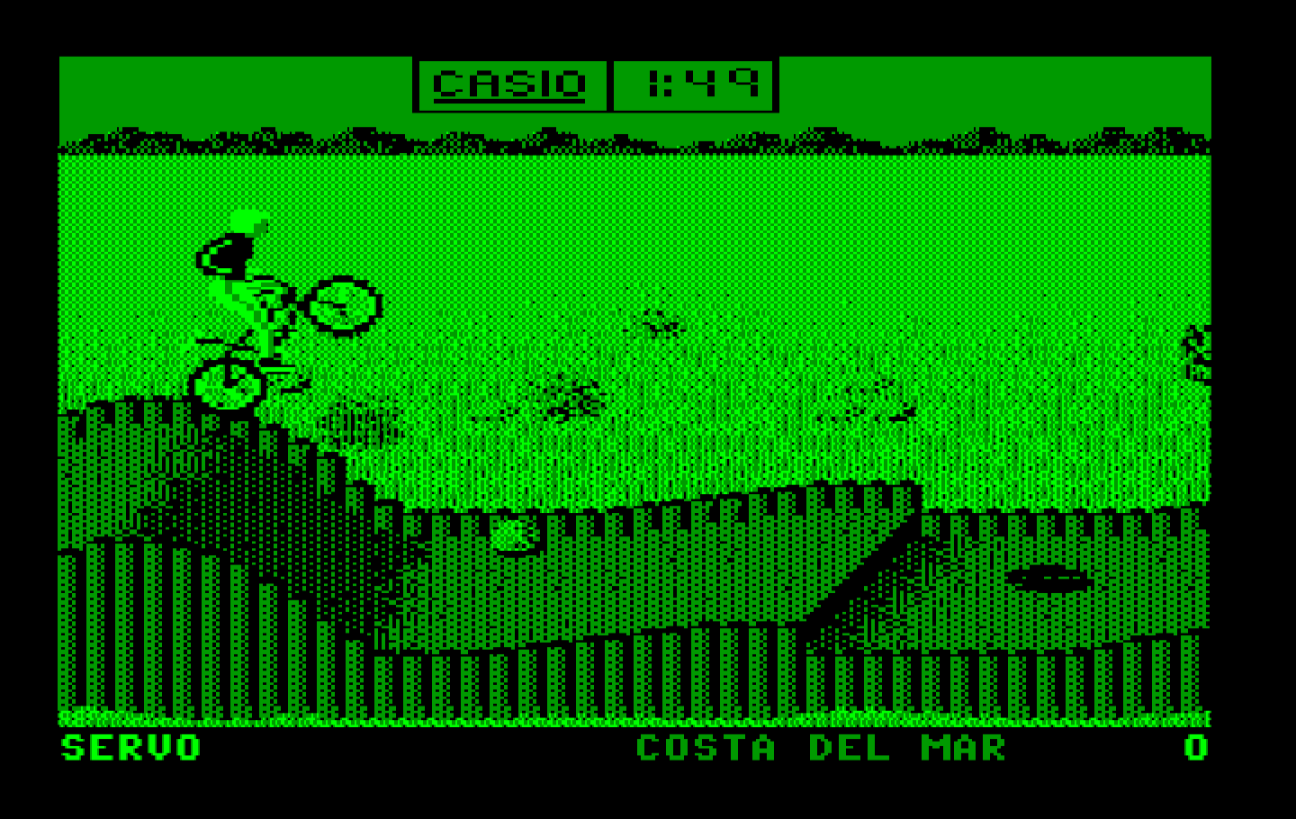 California Games IBM PC/Compatibles Screenshot: Use the hills to perform stunts.