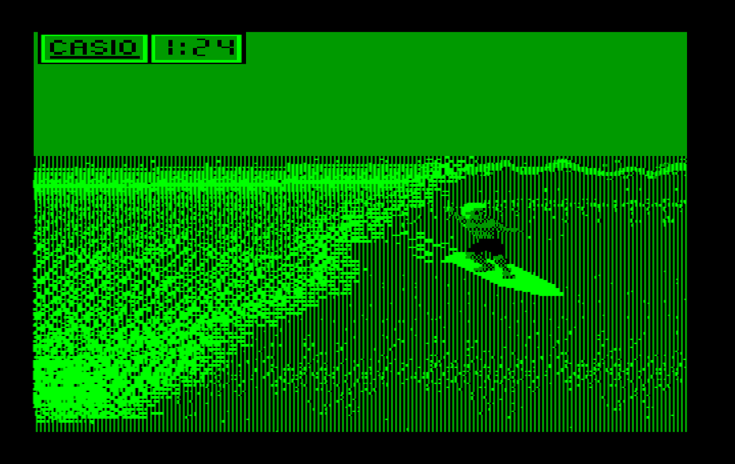 California Games IBM PC/Compatibles Screenshot: The wave is closing in...