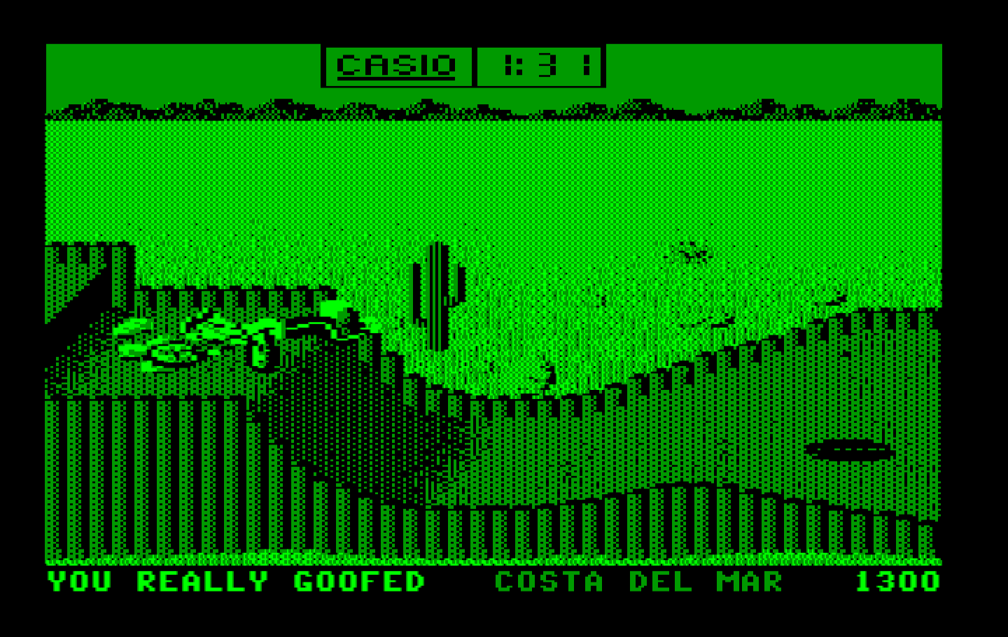 California Games IBM PC/Compatibles Screenshot: BMX results.