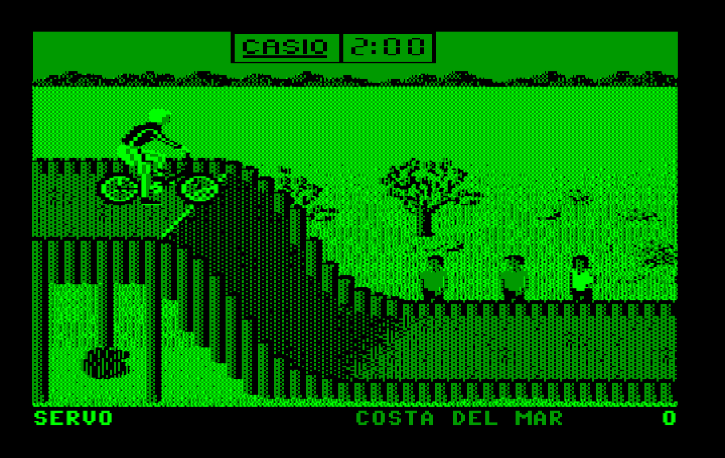California Games IBM PC/Compatibles Screenshot: BMX start.