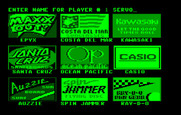 California Games for IBM PC/Compatibles - First, setup the players and select their sponsors.