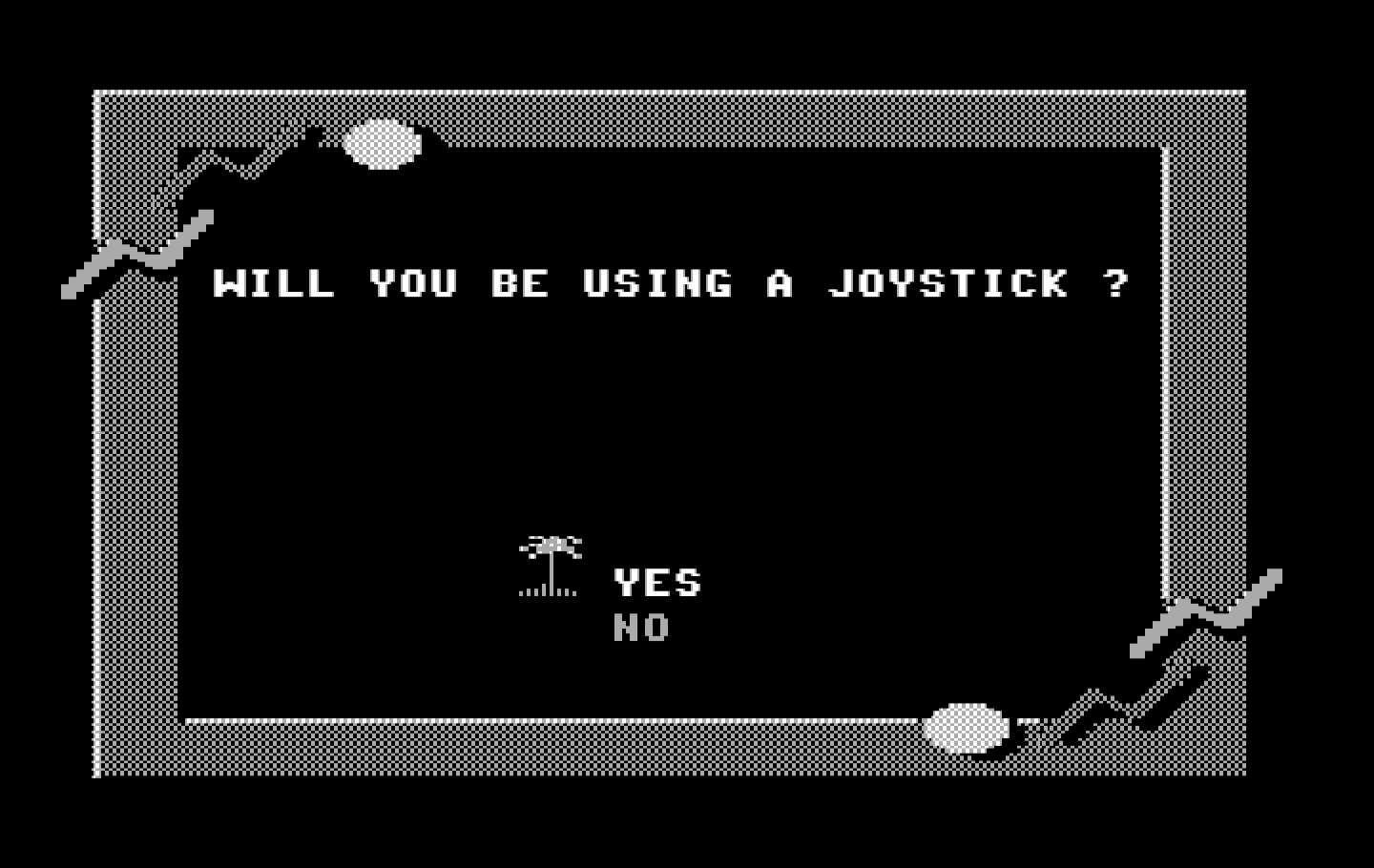 California Games IBM PC/Compatibles Screenshot: Do you have a joystick?