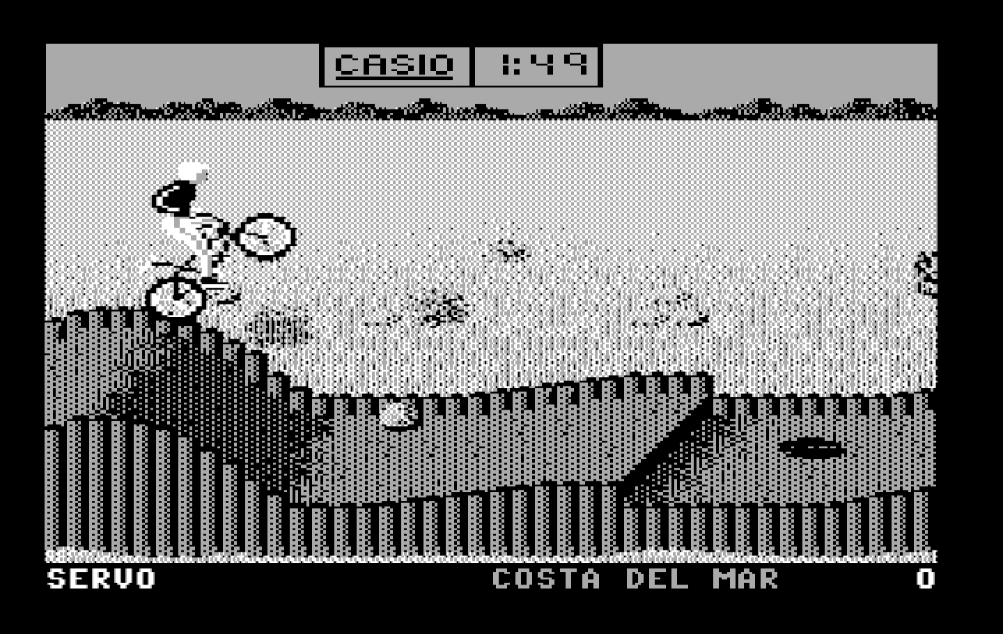 California Games IBM PC/Compatibles Screenshot: Use the hills to perform stunts.