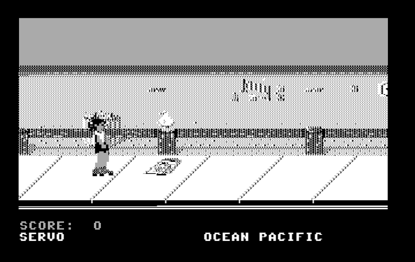 California Games IBM PC/Compatibles Screenshot: Skating start.