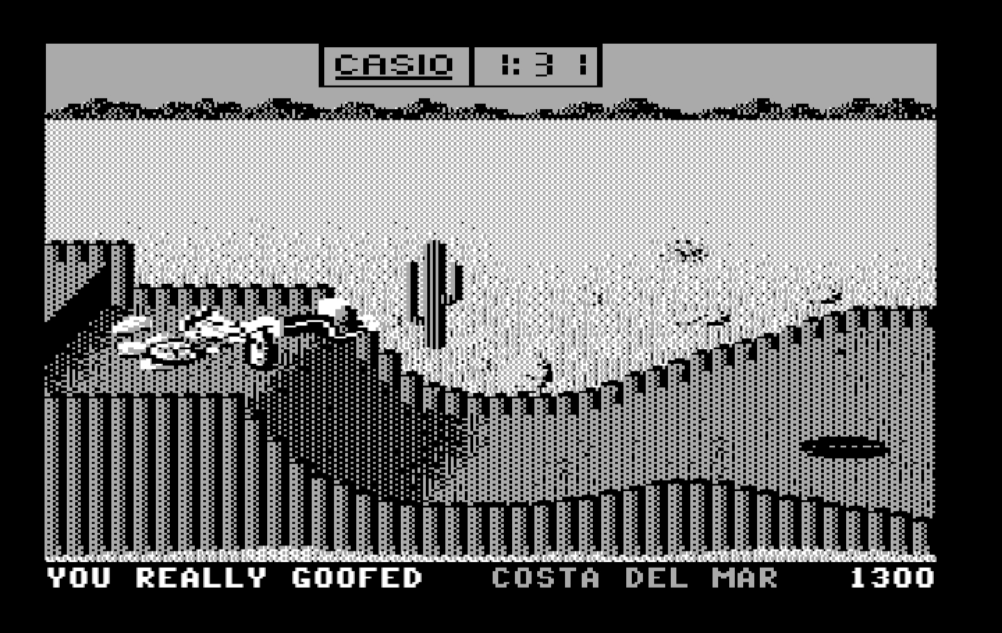 California Games IBM PC/Compatibles Screenshot: BMX results.