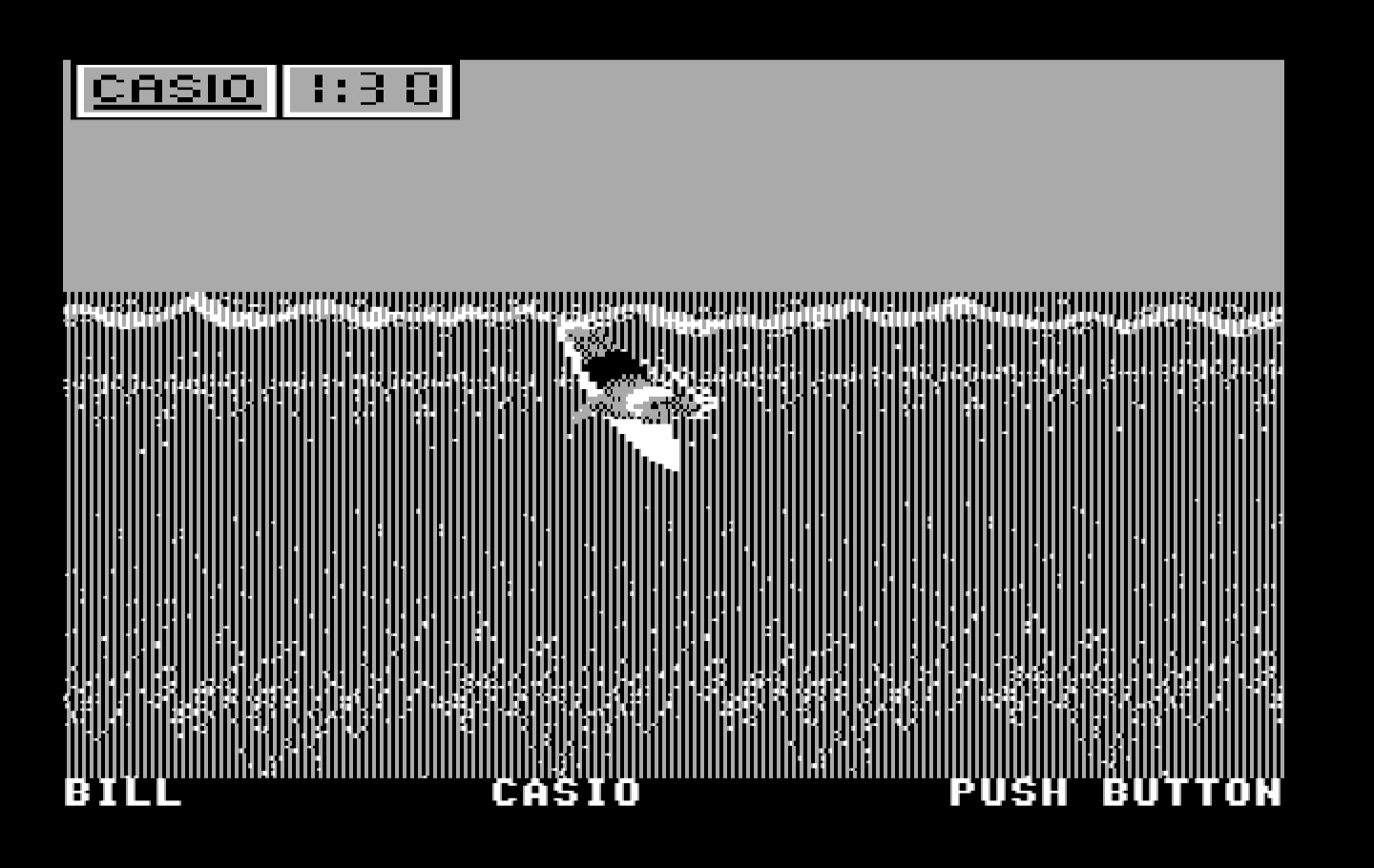 California Games IBM PC/Compatibles Screenshot: Surfing start.