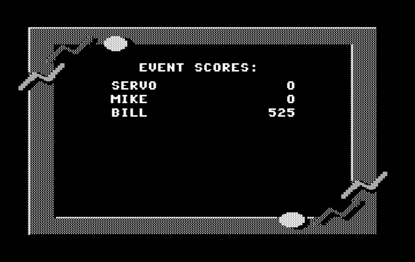 California Games IBM PC/Compatibles Screenshot: Event scores.